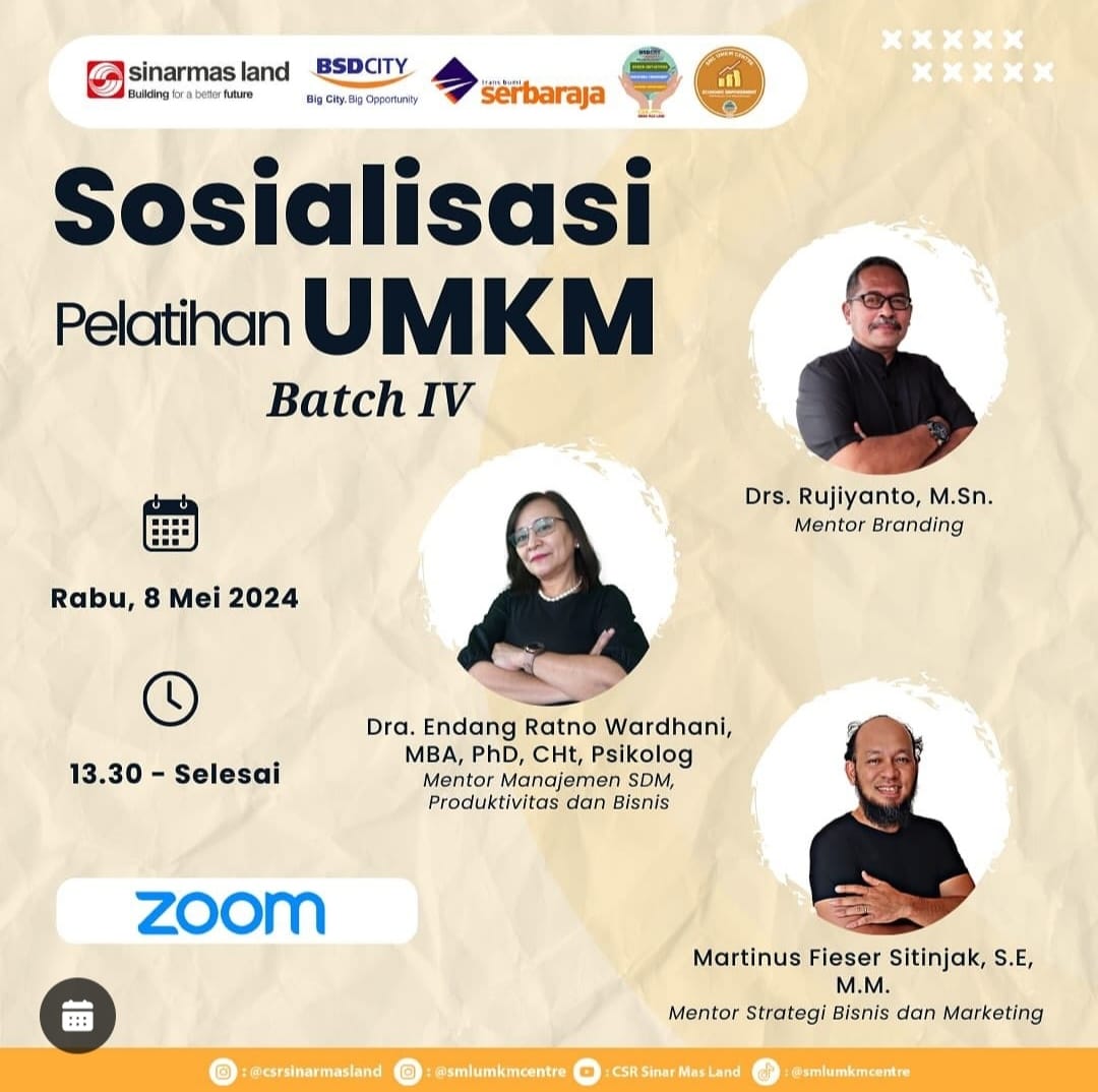 Sosialisasi Pelatihan UMKM Batch IV